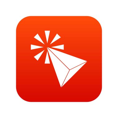 Tıklatın simgesi dijital kırmızı