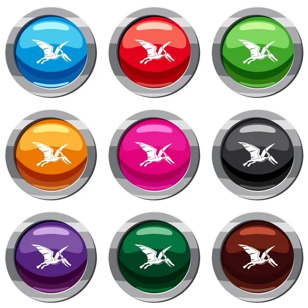 Pterosarus dinozor 9 koleksiyonu ayarla