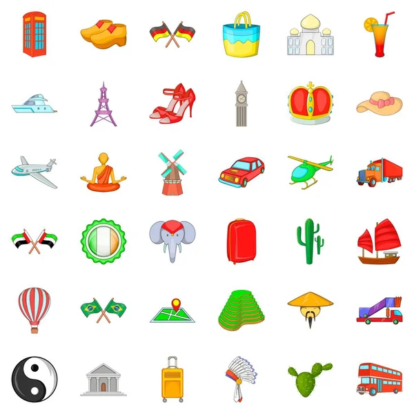 Monk Icons set, karikatür tarzı