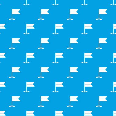 Konum belirleyici bayrak deseni kesintisiz mavi