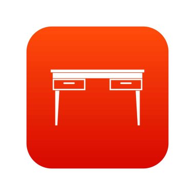 Ahşap masa simgesi dijital kırmızı