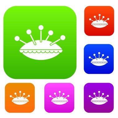 Yastık iğneler set koleksiyonu ile