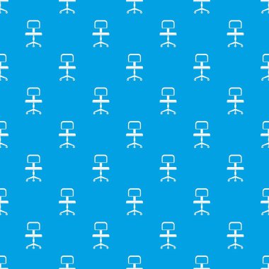 Bir sandalye çek wheels desen kesintisiz mavi ofis