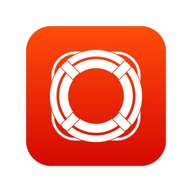 Lifebuoy simgesi dijital kırmızı