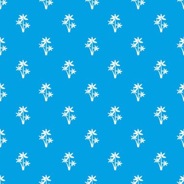 Palmiye ağacı desen kesintisiz mavi