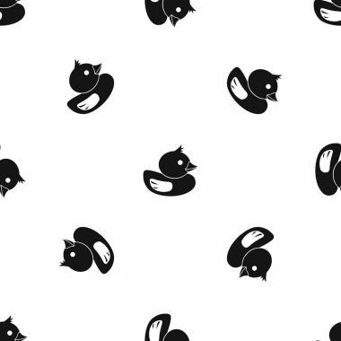 Sorunsuz siyah ördek desen