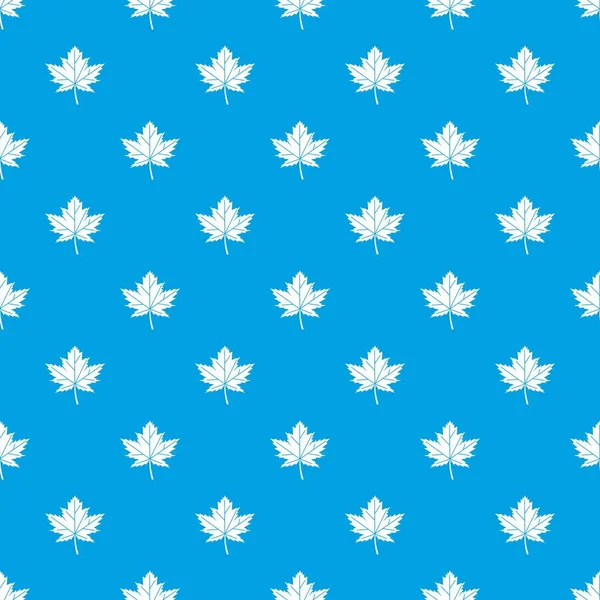 Akçaağaç yaprağı deseni kesintisiz mavi