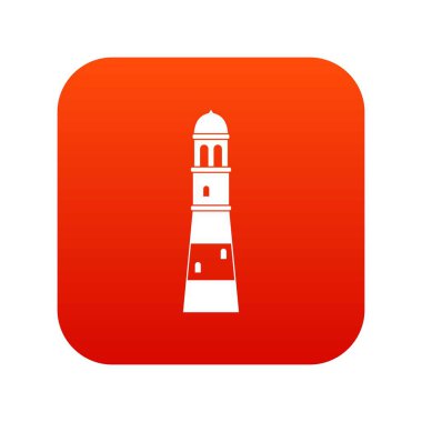 Deniz feneri simgesi dijital kırmızı