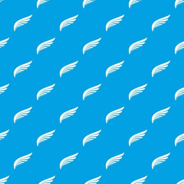 Kanat deseni kesintisiz mavi