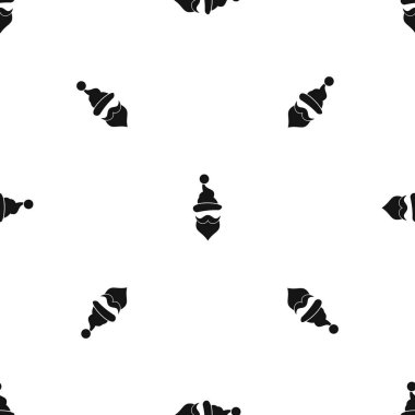 Noel Baba şapkası, bıyık ve sakal, basit tarzı