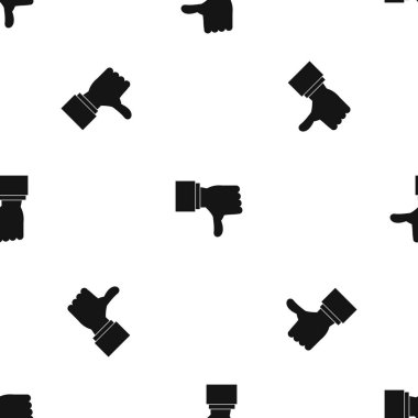 Jest desen sorunsuz siyah parmak