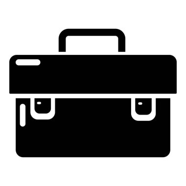 Araç kutusu simgesi, basit siyah stil