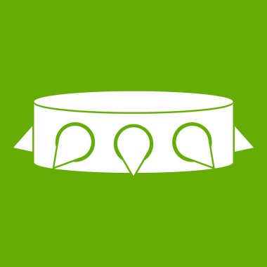 Rock yaka simgesi yeşil