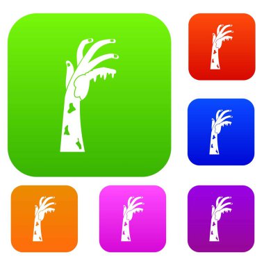 Zombi el renk koleksiyonu ayarla