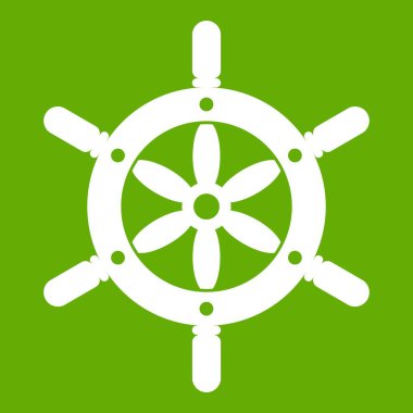 Gemi tekerlek simgesi yeşil