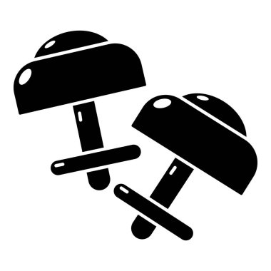 Modern küpe simgesi, basit tarzı