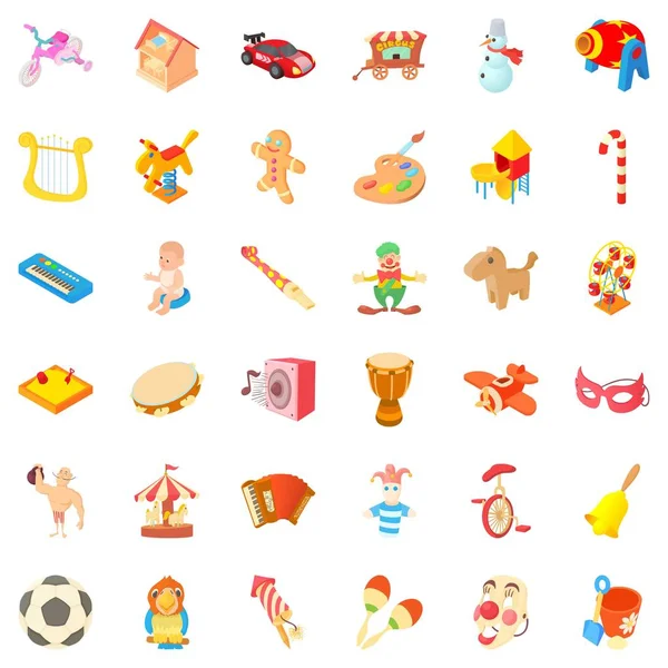 Eğlence Icons set, karikatür tarzı