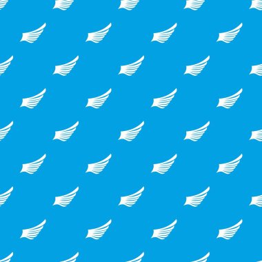 Kanat deseni kesintisiz mavi