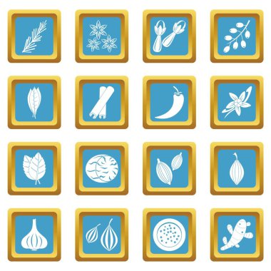 Baharat simgeler gök mavisi