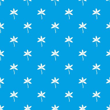 Palmiye ağacı hindistancevizi desen kesintisiz mavi