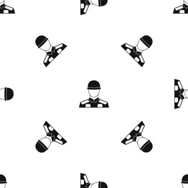 Asker desen sorunsuz siyah