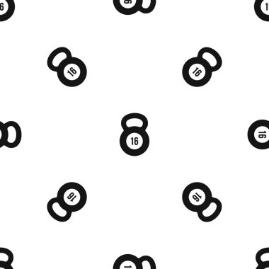 Kettlebell desen sorunsuz siyah