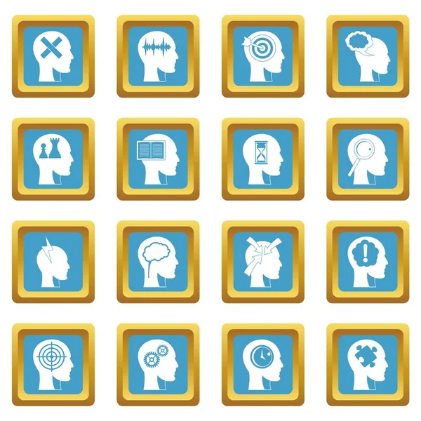 Kafa logolar simgeler gök mavisi