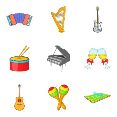 Saptırma Icons set, karikatür tarzı