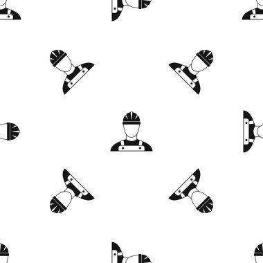 Oluşturucu desen sorunsuz siyah