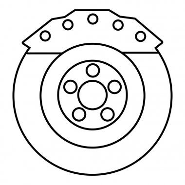 Fren pabucu simgesi, anahat stili