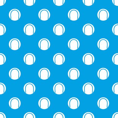 Siyah ve beyaz tenis topu desen kesintisiz mavi