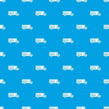 Okul otobüsü desen kesintisiz mavi