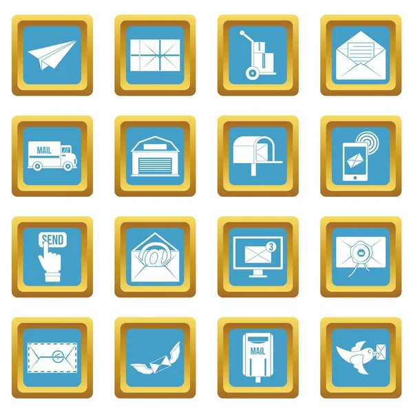 Poste hizmet simgeler gök mavisi