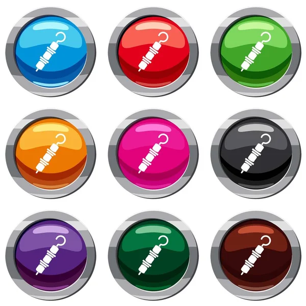 Şiş kebap 9 koleksiyonu ayarla