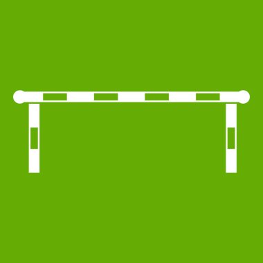 Çizgili bariyer simgesi yeşil