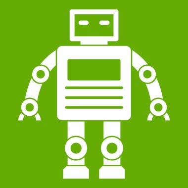 Robot simgesi yeşil