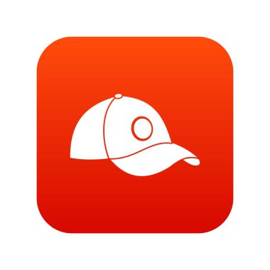 Cap simgesi dijital kırmızı