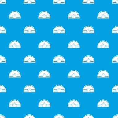 Yarım silindirik çadır desen kesintisiz mavi