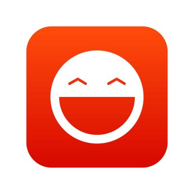 Gülen surat dijital kırmızı