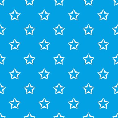 Yıldız deseni kesintisiz mavi