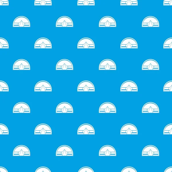 Yarım silindirik çadır desen kesintisiz mavi