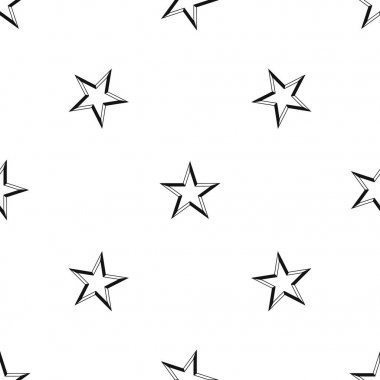 Yıldız deseni sorunsuz siyah