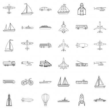 Yat Icons set, anahat stili