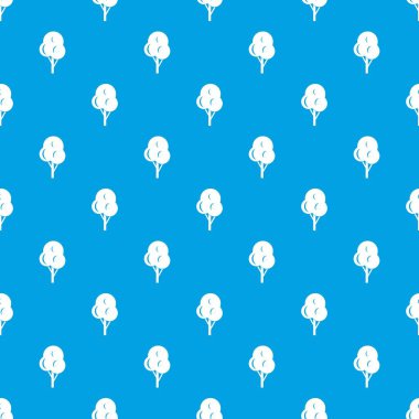 Sonbahar ağaç desen kesintisiz mavi