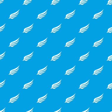 Kanat deseni kesintisiz mavi