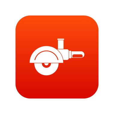 Yüksek hızlı makine simgesi dijital kırmızı kesmek