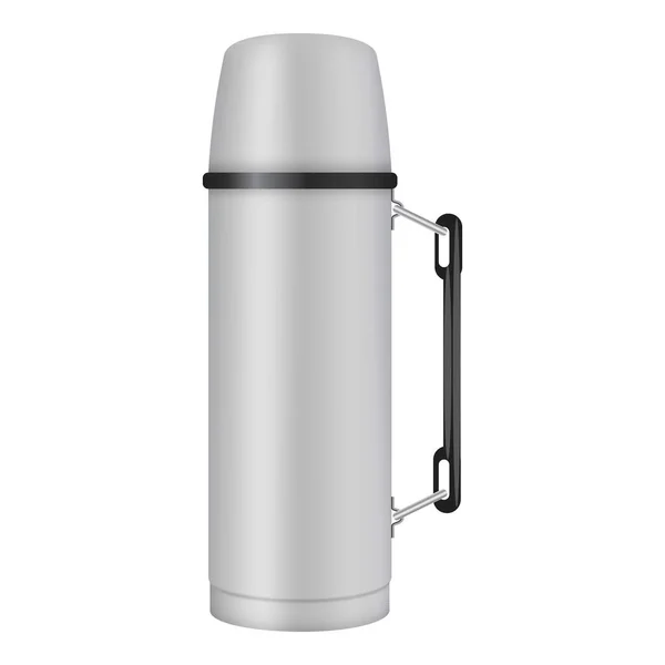 Mockup brocca Thermos, stile realistico — Vettoriale Stock