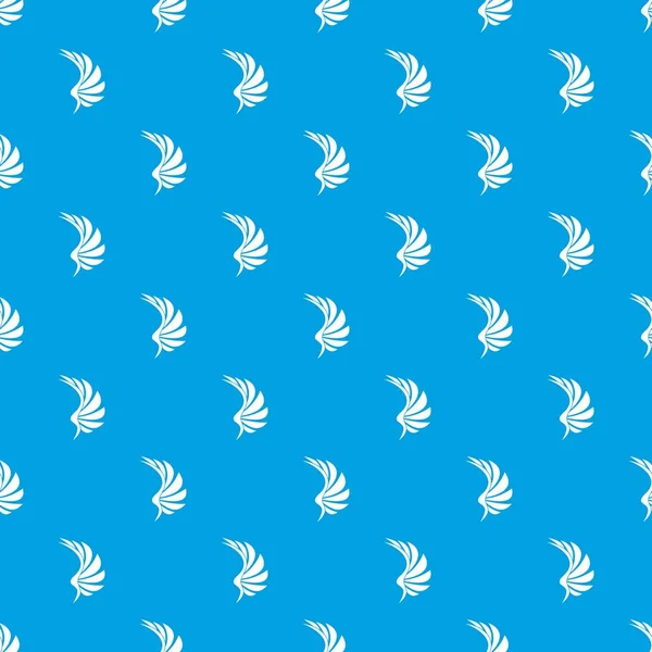 Kanat deseni kesintisiz mavi