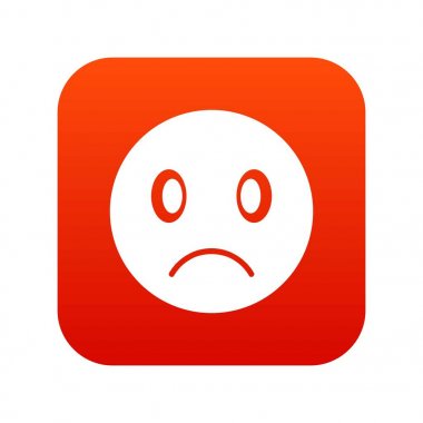 Üzgün ifade dijital kırmızı