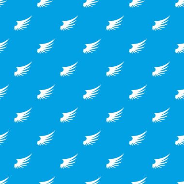 Kanat deseni kesintisiz mavi